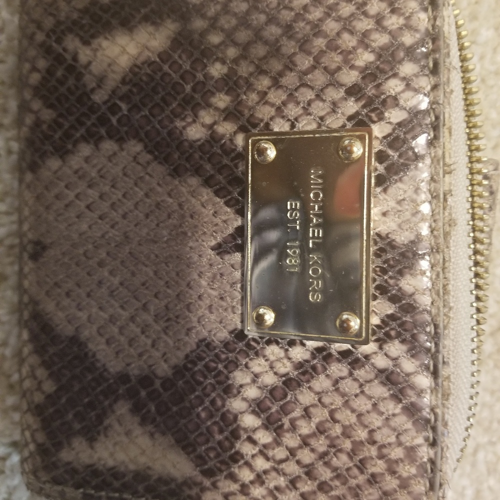 SALE!!!!  Michael Kors Snakeskin Wallet